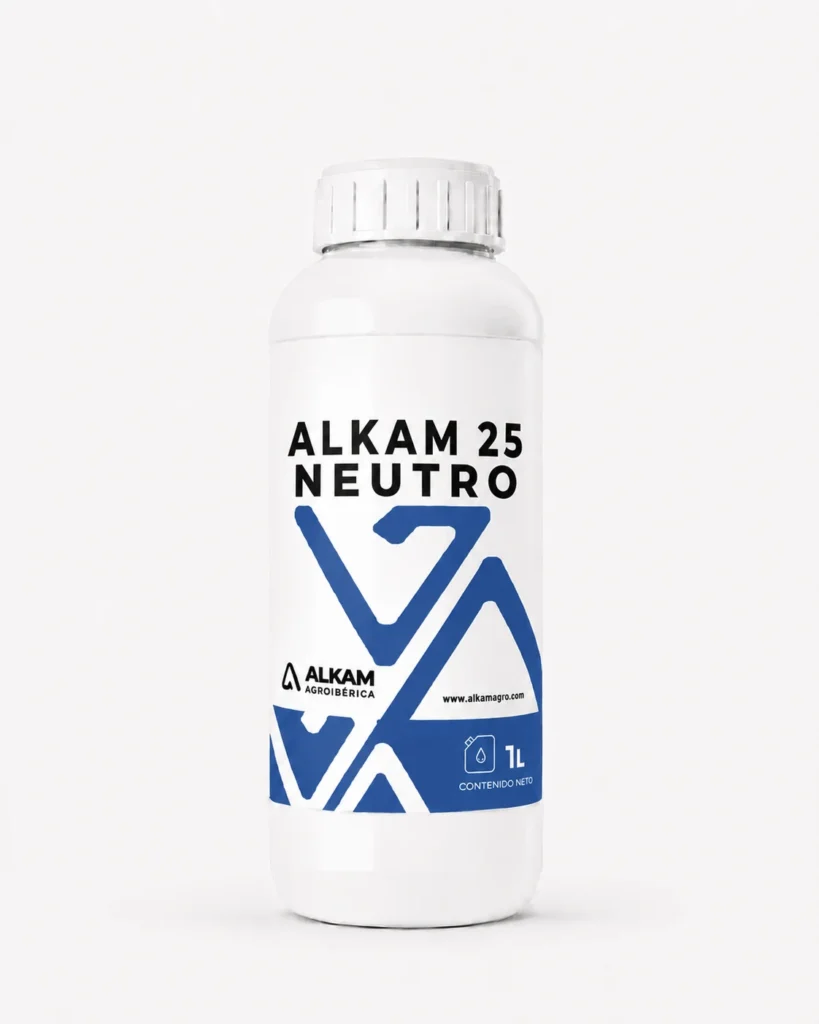Envase de ALKAM 25 NEUTRO, gama Correctores de carencias de Alkama Agro