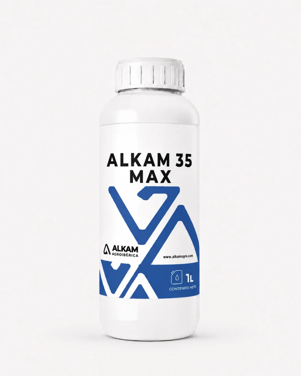 Envase de ALKAM 35 MAX, gama Correctores de carencias de Alkama Agro