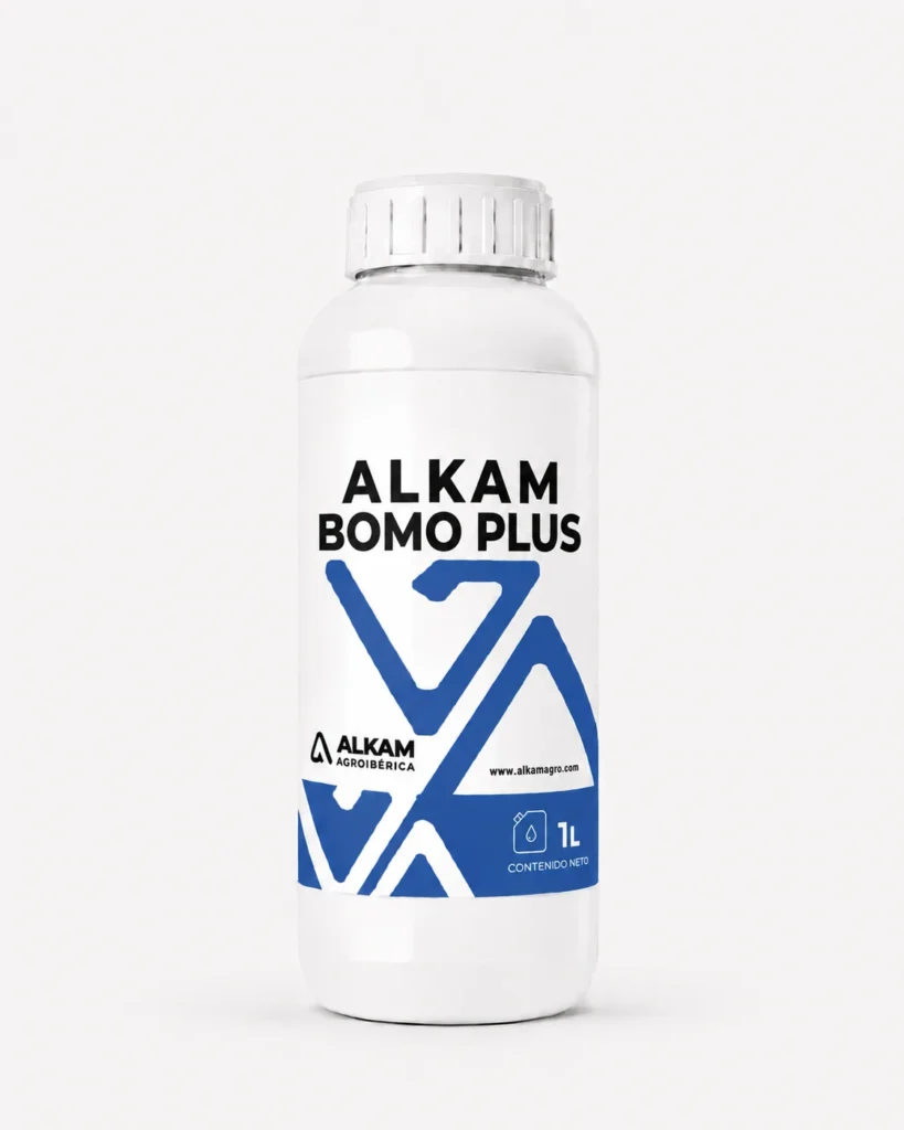 Envase de ALKAM BOMO PLUS, gama Correctores de carencias de Alkama Agro