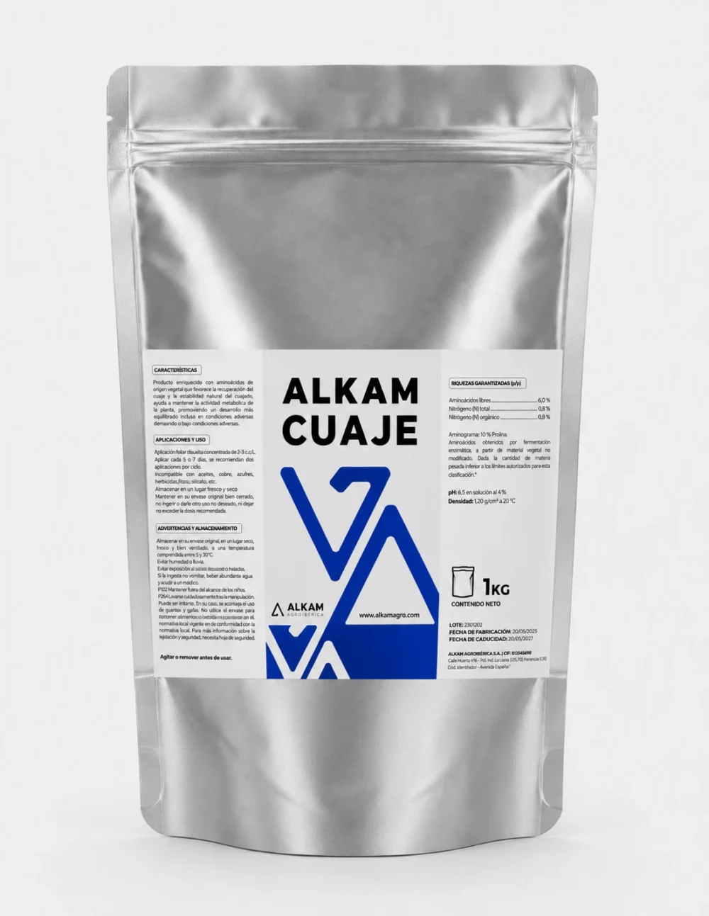 Envase de ALKAM CUAJE, gama Correctores de carencias de Alkama Agro