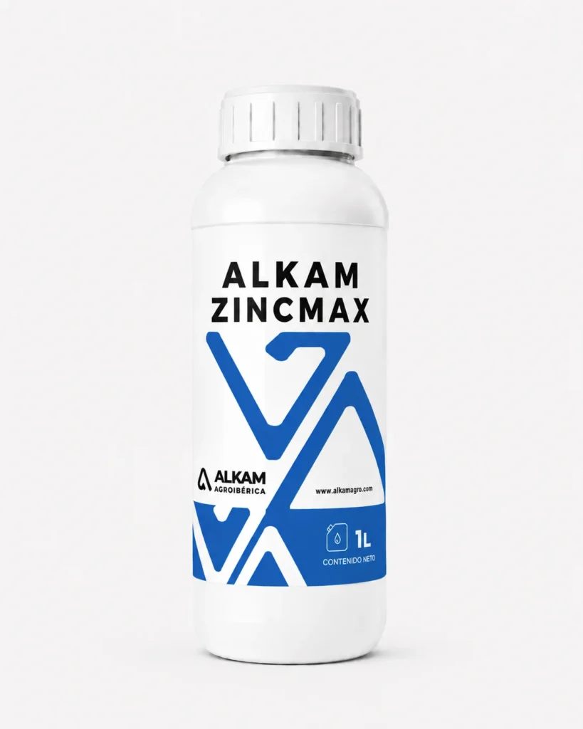 Envase de ALKAM ZINMAX, gama Correctores de carencias de Alkama Agro