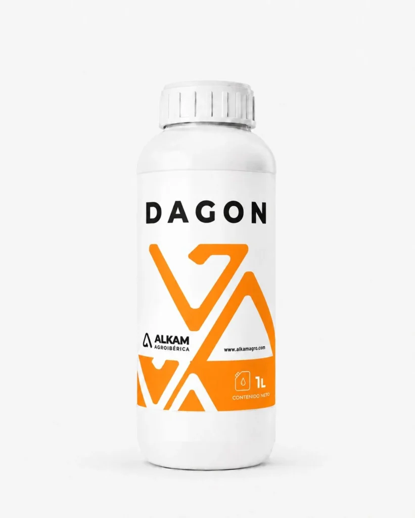 Envase de DAGON, gama Mejoradores de suelo de Alkama Agro