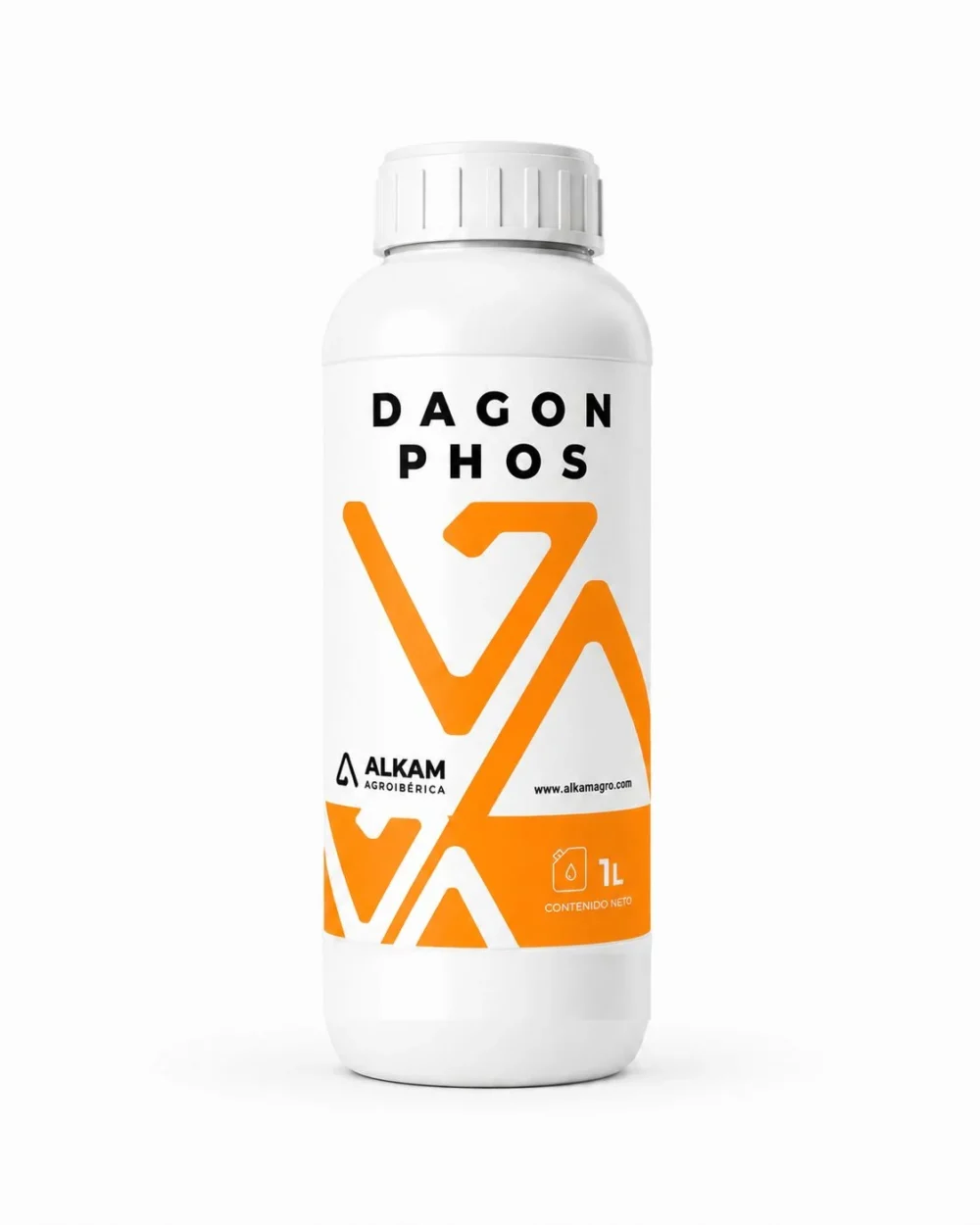 Envase de DAGON PHOS, gama Mejoradores de suelo de Alkama Agro