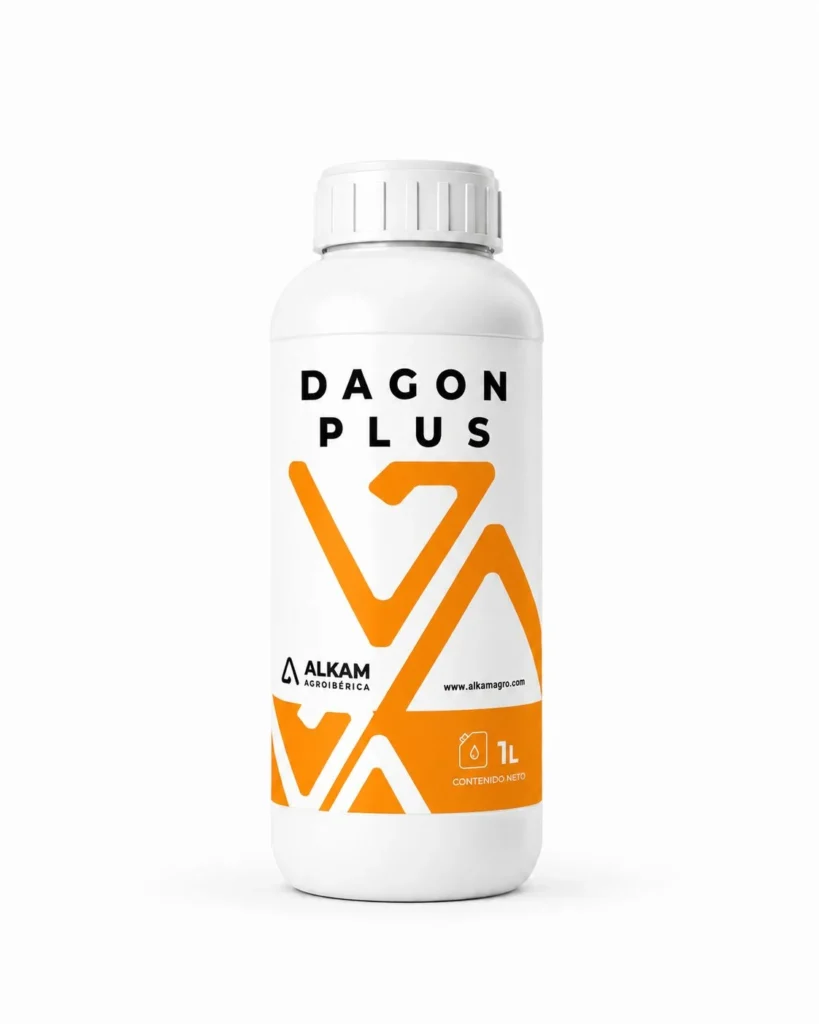 Envase de DAGON PLUS, gama Mejoradores de suelo de Alkama Agro