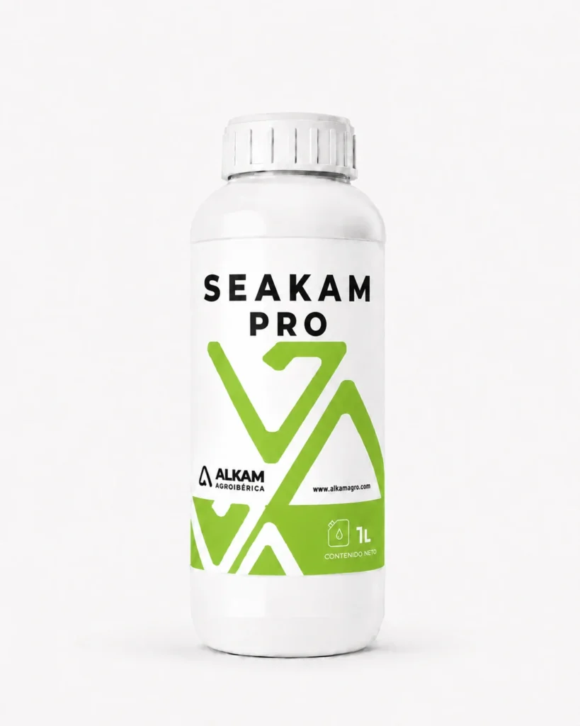 Envase de SEAKAM PRO, gama Bioactivadores de Alkama Agro